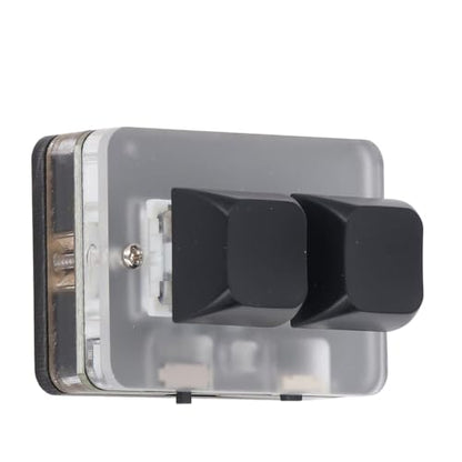 LICAEVEY USB 2-Key Mini Keypad, Support Programming Macro and Software Blue Switch Custom Keyboard with RGB Light, Support Bluetooth and USB C Connection