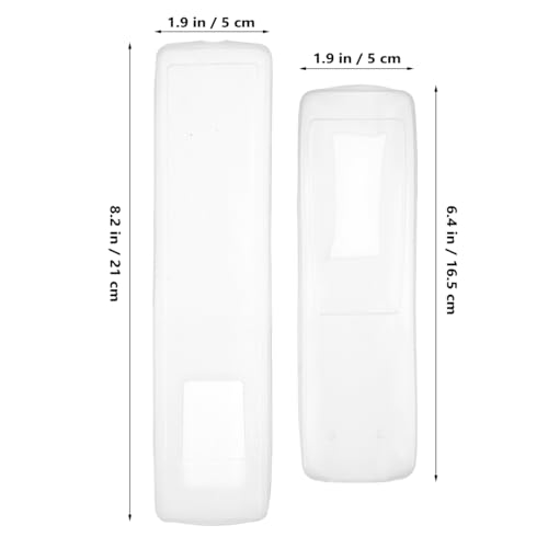 Remote Control Covers Transparent Silicone Dust Protector for Tv and Air Conditioner Remotes Flexible Fit Clear Sleeve