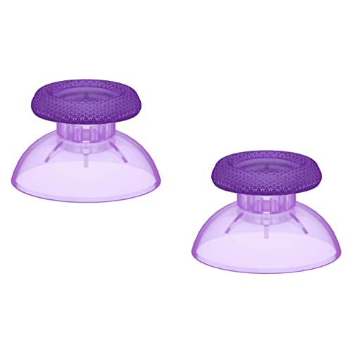 eXtremeRate Clear Atomic Purple Replacement Thumbsticks for PS5 Controller, Custom Analog Stick Joystick for PS4 Controller Universal - color: Clear Atomic Purple