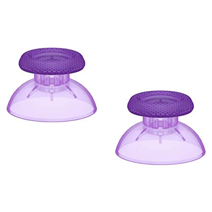 eXtremeRate Clear Atomic Purple Replacement Thumbsticks for PS5 Controller, Custom Analog Stick Joystick for PS4 Controller Universal - color: Clear Atomic Purple