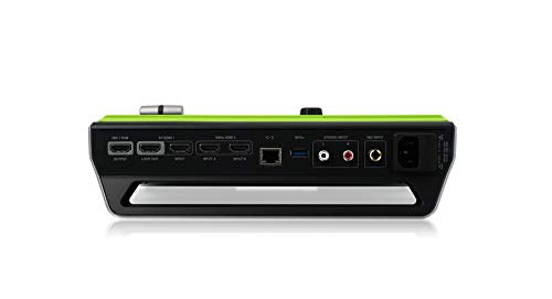 IOGEAR Upstream Pro Video Production Switch (TAA) 1080p @30/4K Portable/Mobile Video Production Switch 3xHDMI Inputs Stream Ready No PC Required Streaming Video Capture, Audio Mixer iPad app Enabled