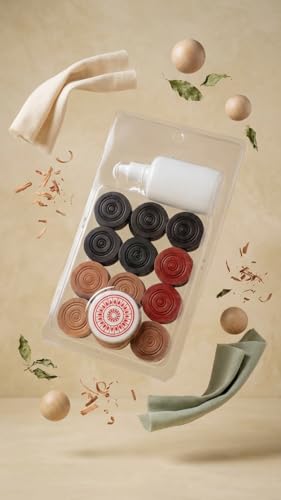 Professional Junior Carrom Board Game Set - Includes 24 Premium 6mm Coins, 1 Striker, and Smooth Gliding Powder - Indoor Family Board Game for Teens and Adults