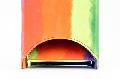 FanRoll Fold Up Dice Tower: Watercolor Rainbow, Role Playing Game Dice Accessories for Dungeons and Dragons - color: Rainbow