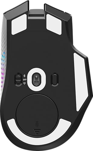 msi Versa PRO W Gaming Mouse, 26000 DPI, 70M+ Clicks, OMRON Optical Micro Switch, Optical Sensor, Ergonomic Ambitextrous Hand Design, RGB Light