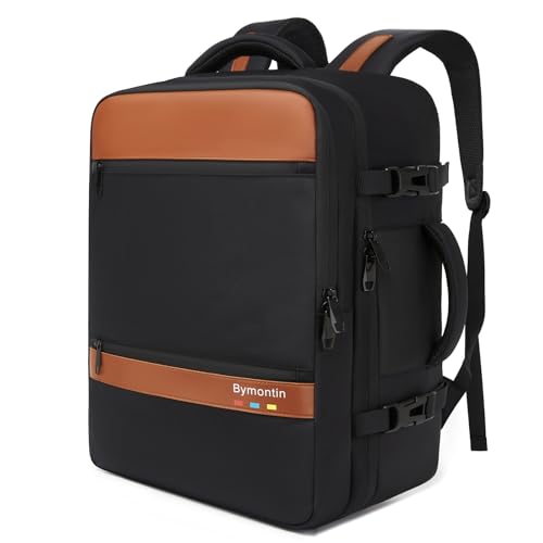 Travel Laptop Backpack, Carry On Backpack for Work & Business Trips, 180° Opening Travel Bag with Laptop Compartment, Commuter Backpack for Men & Women (Black, 35L) - color: Black, size: XL (8x12.8x18.5")