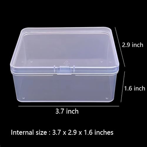 4PCS Plastic Game Card Storage Box, Card Case for UNO Cards, playing card box, High Capacity Playing Card Case (NO Cards)