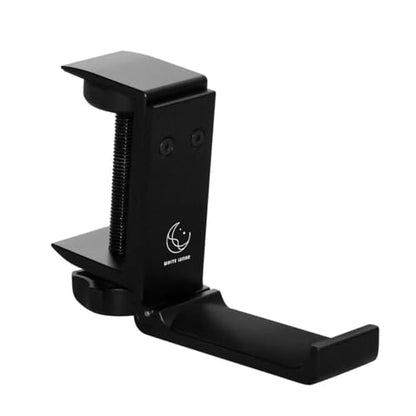 Under Desk Headphone Hanger, Foldable Aluminum Headset Hook for Clean Desk Setup, Space Saving Clamp Mount for Gaming & Home Office
