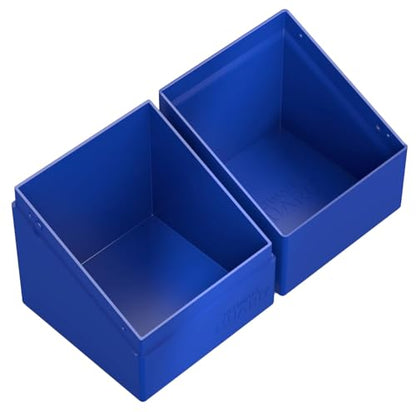 Ultimate Guard Boulder Solid 100+, Deck Case for 100 Double-Sleeved TCG Cards, Blue, Secure & Durable Storage for Trading Card Games, No Transparency - color: Blue
