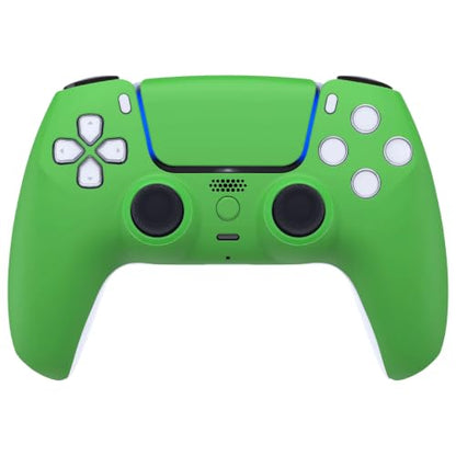 Custom Controllerzz Custom Wireless Controller Compatible with PS5 - Multiple Designs Available (Green) - color: Green
