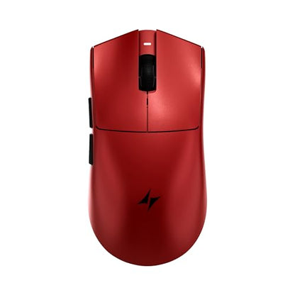 ATK Blazing Sky X1 V2 Ultimate Wireless Gaming Mouse, PAW3950 Ultra Sensor, DPI up to 42,000, 54g Lightweight, 8K Polling, 800 Hr Battery Life, All-New Nano Coating, Dual-Mode 2.4G/Wired - Red - color: Metallic Red, style: Ultimate