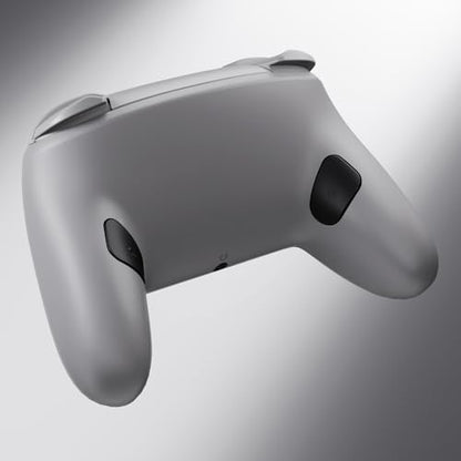 eXtremeRate Replacement Bottom Shell for Nintendo Switch 2 Pro Controller, Custom DIY Rear Plate Back Housing Cover Case for Switch 2 Pro Controller - New Hope Gray - color: New Hope Gray