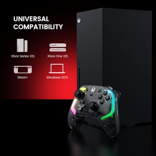 GameSir Kaleid Wired Controller for Xbox Series X|S, Xbox One,Windows 10/11 & Steam, Plug and Play Gaming Gamepad, Transparent Video Game Controller with Hall Effect Joysticks/Hall Trigger - size: Kaleid