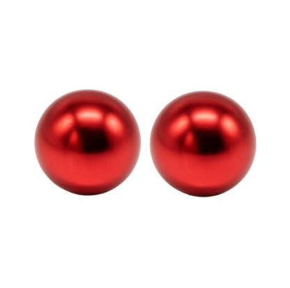 AKUYAO 2PCS/Set 35mm LB-35 M6 Metal Fight Stick Ball Head Arcade Joystick Ball Top Multi Color Replacement (Red-Plated) - color: Red-Plated