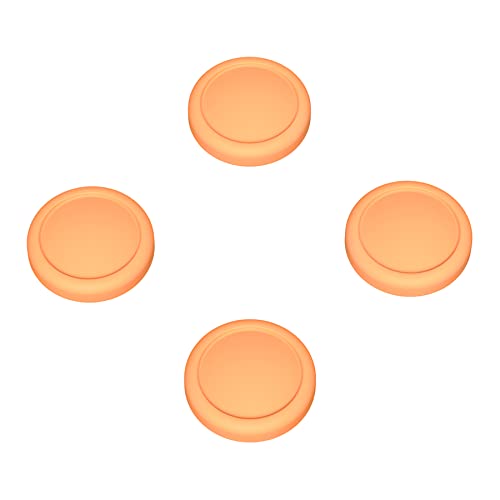 eXtremeRate PlayVital Switch Joystick Caps, Thumbstick Caps, Silicone Analog Cover for Switch Lite & OLED Joycon Thumb Grips - Apricot Yellow - color: Apricot Yellow