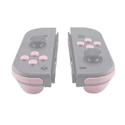 eXtremeRate DIY Full Set Buttons for Nintendo Switch & Switch OLED, Replacement Buttons for JoyCon, ABXY Direction Keys SR SL L R ZR ZL + - Home Capture Trigger Buttons Springs - Cherry Blossoms Pink - color: Cherry Blossoms Pink