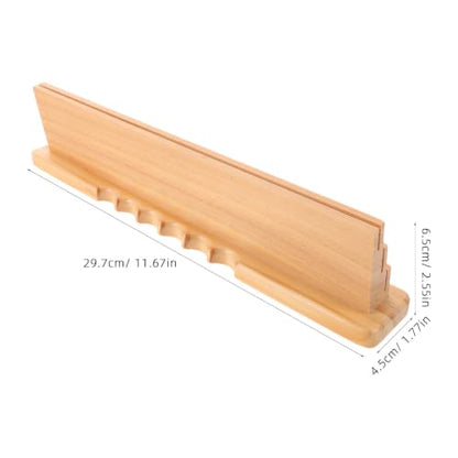 Card Space-Saving Wooden and Playing for Holder Seniors Tray Wood Adults Natural Grain, Display and Convenient Card Access, for Game Rooms and Living