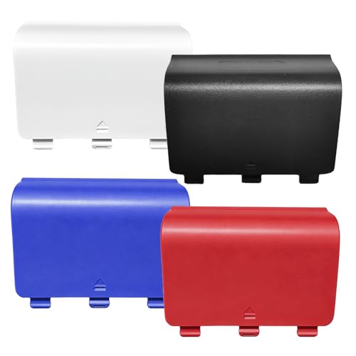 LiXiongBao 4 Pcs Battery Back Cover for Xbox One/Ones/OneX Controller[NOT for Xbox Series X/S],Replacement Battery Back Shell Cover Door Compatible with Xbox One Controller - color: 4 Color