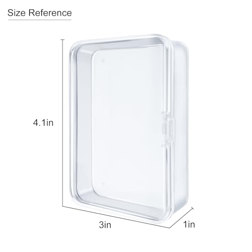 8 Pcs Blank Playing Card Case, Clear Plastic Playing Game Card Storage Box Holder for Bank/Business/Game/PTCG Cards Not for Uno - color: 8 PCS Clear