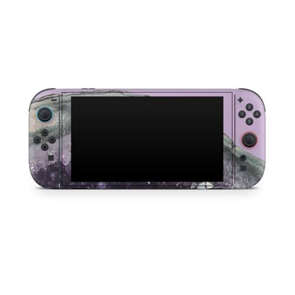 Gaming Skin Compatible with Nintendo Switch 2 Console Only - Amethyst Agate - Premium 3M Vinyl Protective Wrap Decal Cover - Easy to Apply | Crafted in The USA by MightySkins - color: Amethyst Agate, size: Switch 2 Console Skin Only, style: Matte Finish