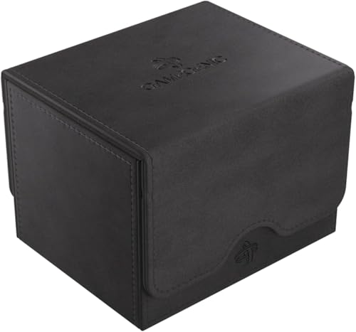 GameGenic Card Deck Box – Deck Box: Sidekick XL Black 100CT – Durable and Sturdy TCG, OCG Card Storage – Compatible with Pokemon Yugioh Commander and MTG Magic: The Gathering Cards - color: Black