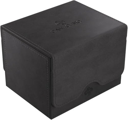 GameGenic Card Deck Box – Deck Box: Sidekick XL Black 100CT – Durable and Sturdy TCG, OCG Card Storage – Compatible with Pokemon Yugioh Commander and MTG Magic: The Gathering Cards - color: Black