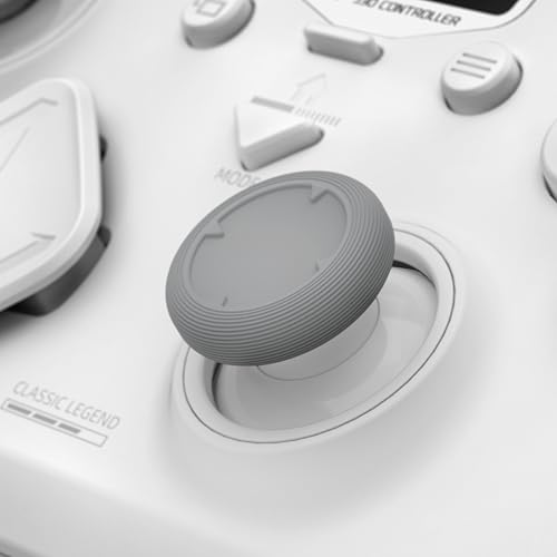 ZD Classic Legend Wireless Gaming Controller – 2.4GHz/BT/Wired, 512-Level Hall Joystick & Triggers, 1000Hz Polling Rate, 4.7inch LCD Display & 2 Back Buttons for Switch/Switch2, PC, Android & iOS (White) - color: White