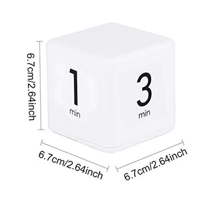 Cube Timer - 15-20-30-60Min for Time Management Kitchen & Workout Timer with Adjusted Volume for Time Management,Classroom,Workout, Kitchen,Cooking