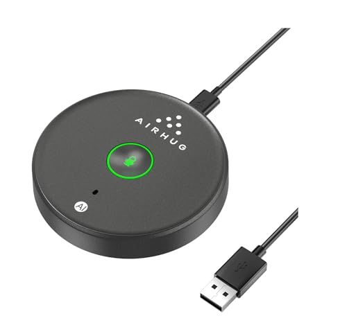 USB Microphone No Speaker,Desktop Computer Mic, Mute Button with LED Indicator,AI Noise Reduction,Plug & Play Omnidirectional External Microphone for Laptop,for Online Calls/Class/Recording Video
