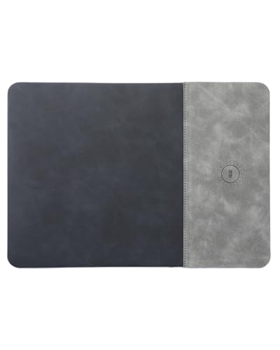 3 in 1 RGB Gaming Mouse Pad, 15W 10 Light Modes,LED Magnetic Mouse Pad - color: Grey, size: 27.6L x 11.8W inches