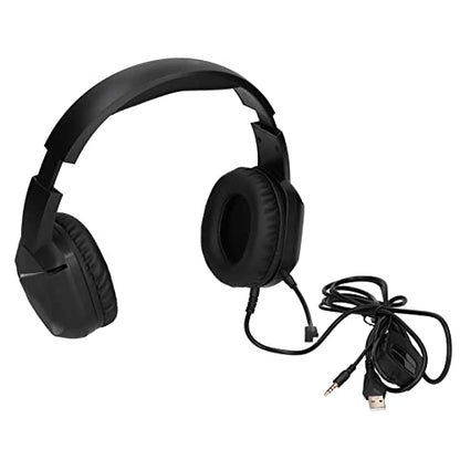 Wired Stereo Gaming Headset with Detachable Microphone for PCs Laptops and Game Consoles Comfortable Design (with 3.5mm Plug) - size: With 3.5mm plug