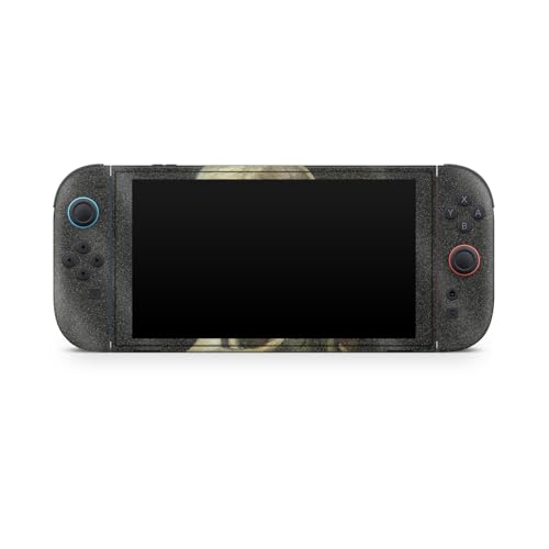Glossy Glitter Gaming Skin Compatible with Nintendo Switch 2 Console Only - Skull with Cigarette - Premium 3M Vinyl Protective Wrap Decal Cover - Easy to Apply | Crafted in The USA by MightySkins - color: Skull With Cigarette, size: Switch 2 Console Skin