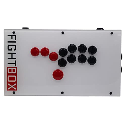 FightBox F1-PC-W All Buttons Leverless-Style Arcade Joystick Fight Stick Game Controller For PC Sanwa OBSF-24 30
