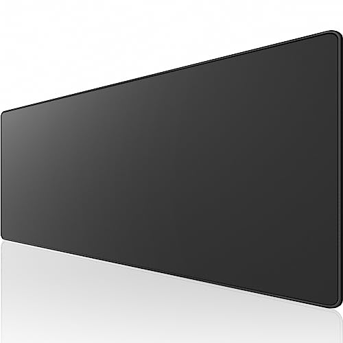 KTRIO Large Gaming Mouse Pad Desk Mat for Gamer, 35.4" x 15.7", Black, XXXL | Extended Size Design, Superior Micro-Weave Cloth, Non-Slip Rubber Base, Durable Stitched Edges, Water-Resistant Coating - color: Black Stealth, size: 35.4l x 15.7w Inches