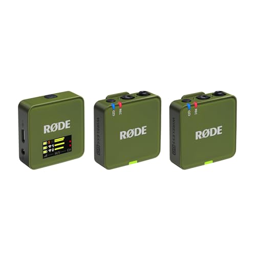 RØDE Wireless GO (Gen 3) – Compact Wireless Mic – Pristine Audio, 32-bit Float Recording, Automatic Level Control, for Phones, Cameras and Computers (Moss) - color: Moss, style: WIGO 3