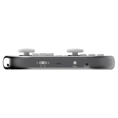 ShanWan Wireless Mini Controller for Switch, PC, iOS, Android, Supports Keyboard Mode for iPad Procreate (Silver) - color: Silver