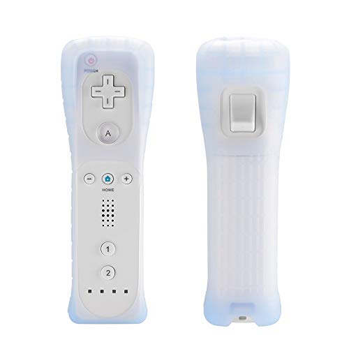 2X Wii Silicone Case Cover with Wrist Strap for Wii Remote Controller (White) - color: White