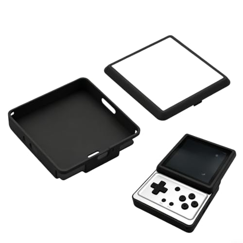 Handheld Console Case - For Tpu Protective Cover For Anbernic RG Rotate, Retro Game Console Protector For For Tpu Material Lightweight Protection Retro Handheld Accessories Precision Drilling(Black)