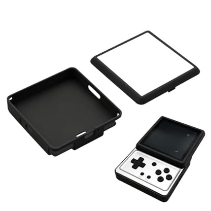 Handheld Console Case - For Tpu Protective Cover For Anbernic RG Rotate, Retro Game Console Protector For For Tpu Material Lightweight Protection Retro Handheld Accessories Precision Drilling(Black)