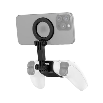 KIWIFOTOS Magnetic Phone Mount for PS5 Wireless Controller | PlayStation 5 Dualsense Wireless Controller Phone Stand Holder for Magsafe iPhone 17 16 Samsung Pixel(Phone Mount only) - color: for PS5 Gaming Controller
