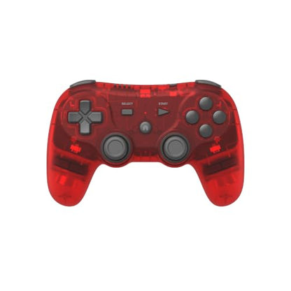 Retro Fighters Defender Pro Wireless Controller for PS1, PS2, PS3, Switch, & PC | 2.4GHz & Bluetooth (Crimson Red) - color: Crimson Red