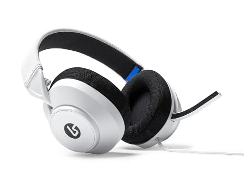 PowerA LucidSound LS10P Gen 2 Wired Gaming Headset for PlayStation - White, Quick-Access Audio Controls, Designed for Comfort, Premium Audio, flip-to-Mute Boom mic, PC Compatible - style: White