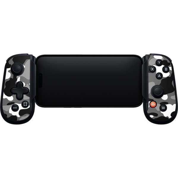 Skinit Decal Gaming Skin Compatible with Backbone One for iPhone Game Controller - Neutral Street Camo Design - color: Grey - CAMBPE03