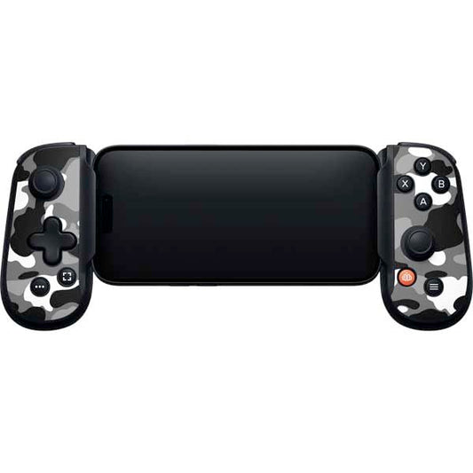Skinit Decal Gaming Skin Compatible with Backbone One for iPhone Game Controller - Neutral Street Camo Design - color: Grey - CAMBPE03