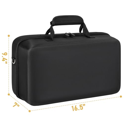 OUUTMEE Hard Shell Carrying Case Compatible with PS5 Pro | Travel Storage Bag for PlayStation 5 Pro, Organizer Protective Case Holds PS5 Pro Disk Digital Edition, Games and Accessories - size: For PS5 Pro