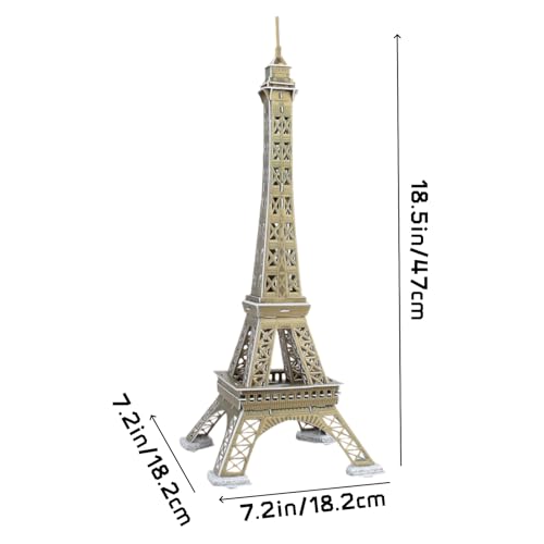 Architecture World Famous of 3D Puzzle.Build Your Own Collection of 17 Global Landmarks (Notre Dame, Colosseum) - Educational DIY Model Kit for Kids & Adults. (Eiffel Tower) - color: Eiffel Tower