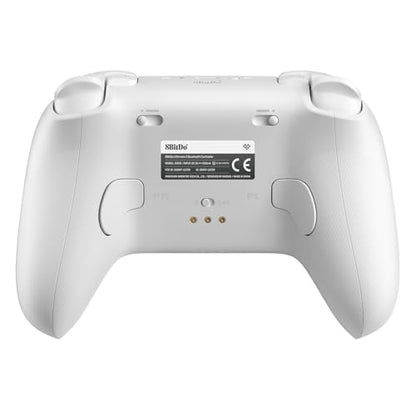8BitDo Ultimate 2 Bluetooth Controller for Switch/Switch 2 & Windows PC, Switch Pro Controller with TMR Joysticks, Switchable Hall Effect/Tactile Triggers, Vibration and Motion Control - White - color: White, style: Ultimate 2 Bluetooth