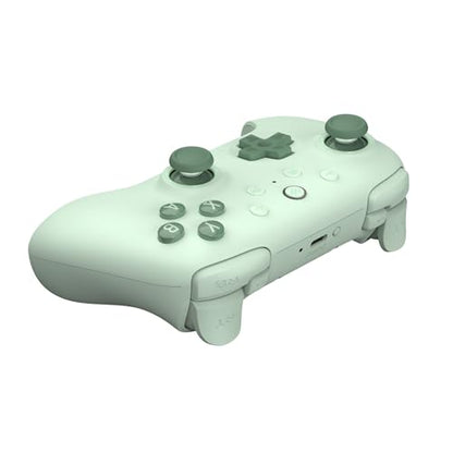 8Bitdo Ultimate 2C Hall Effect Joysticks and Hall Triggers Wireless Controller for Windows PC and Android, with Remappable L4/R4 Bumpers, Turbo function & Rumble vibration (Green) - color: Green, size: Ultimate 2C