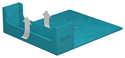 Ultimate Guard Arkhive 400+, Deck Case for 400 Double-Sleeved TCG Cards, Petrol, Compatible with Boulders, Magnetic Closure & Microfiber Inner Lining - color: Petrol, size: 400+