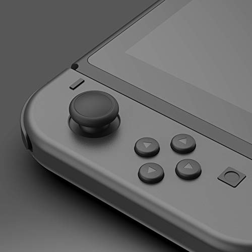 Skull & Co. Replacement Joystick Covers for Nintendo Switch and Switch Lite (Repair Parts) - color: Black