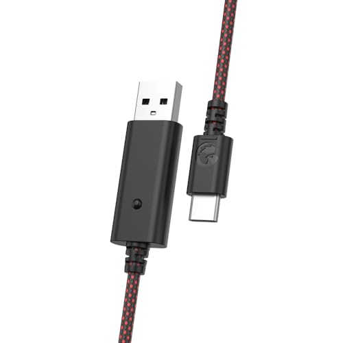 GameSir USB-C Cable for G7 SE, G7, T4 Kaleid (Black & Red) - color: Black & Red